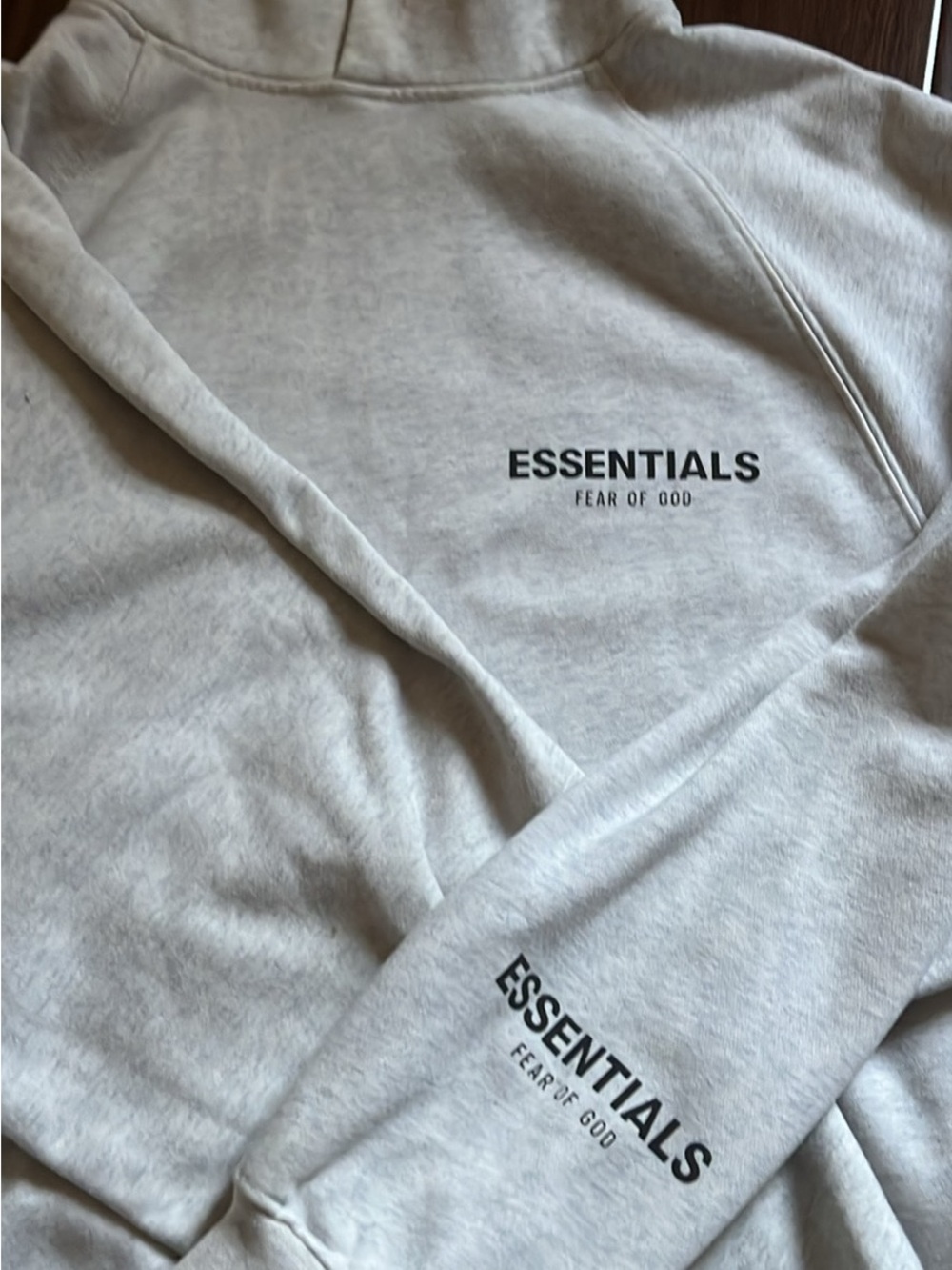 Essentials Fear of God Light Heather Gray Crewneck Sweatshirt
